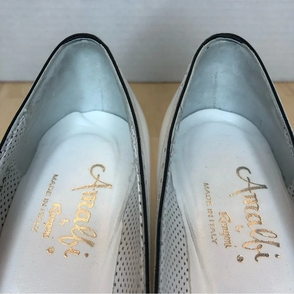 Amalfi by Rangoni Leather Pumps Made in Italy/Size 7AAAA - Picture 8 of 15